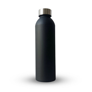 Matte Black Logo Custom Aluminum Water Bottle Camping Kids Aluminum Water Bottles