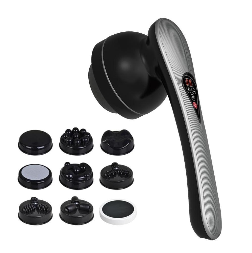 Ekang PL-661 Full Body Relax Toning Battery Operated Back Handheld Body Massager With 8 Heads