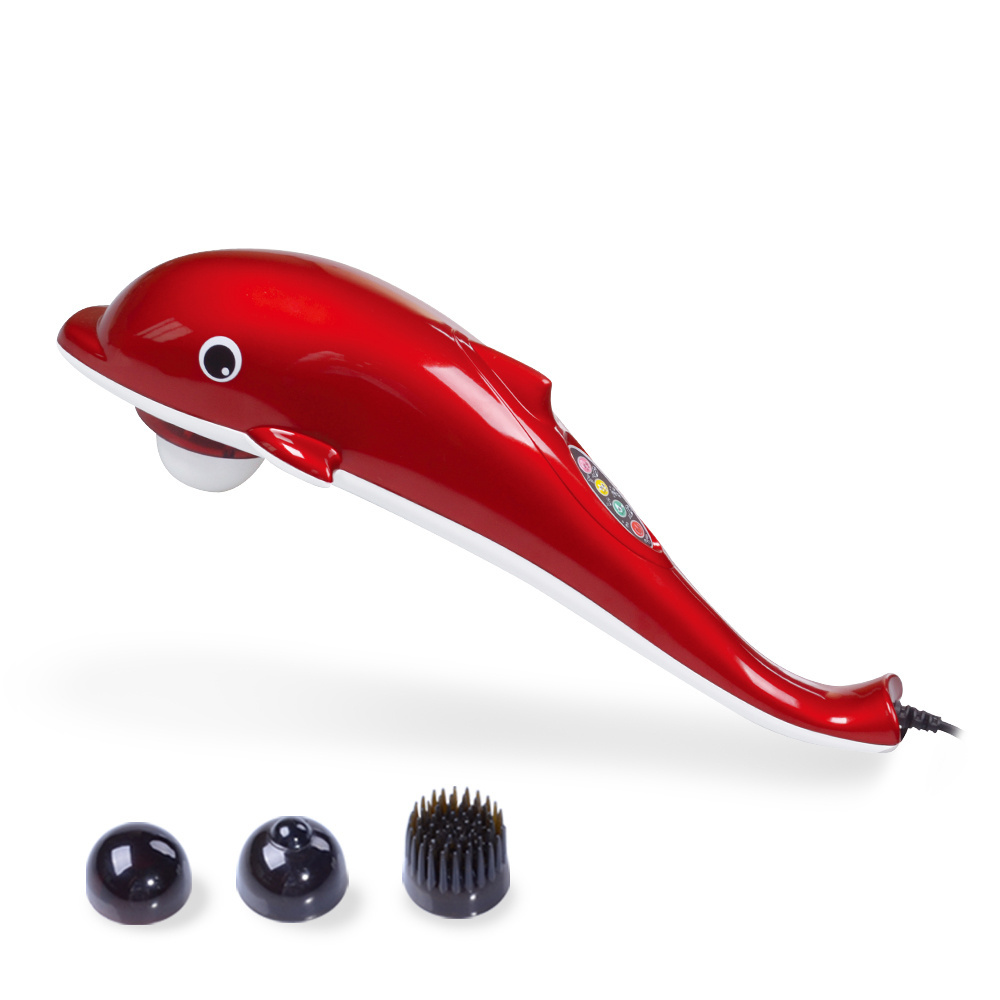 Ekang PL-608 OEM dolphin massage stick electric hammer vibration hand-held neck and cervical massager