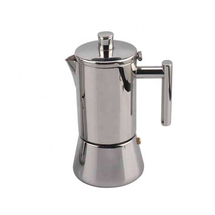 Customizable Wholesale Moka Coffee Pot Induction-Capable Stovetop Espresso Coffee Maker