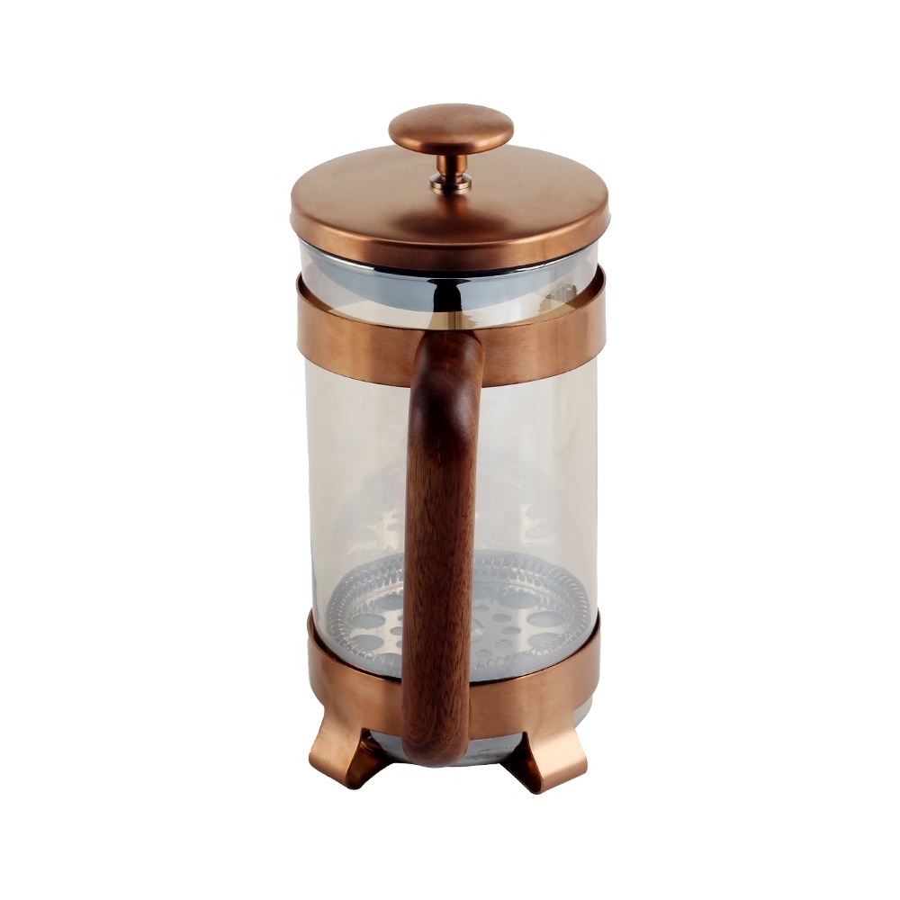 Glass Classic Copper 304 Stainless Steel Coffee French Press