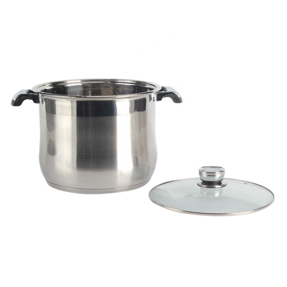 3size Extra Large Outdoor Stainless Steel Stock Pot Steamer