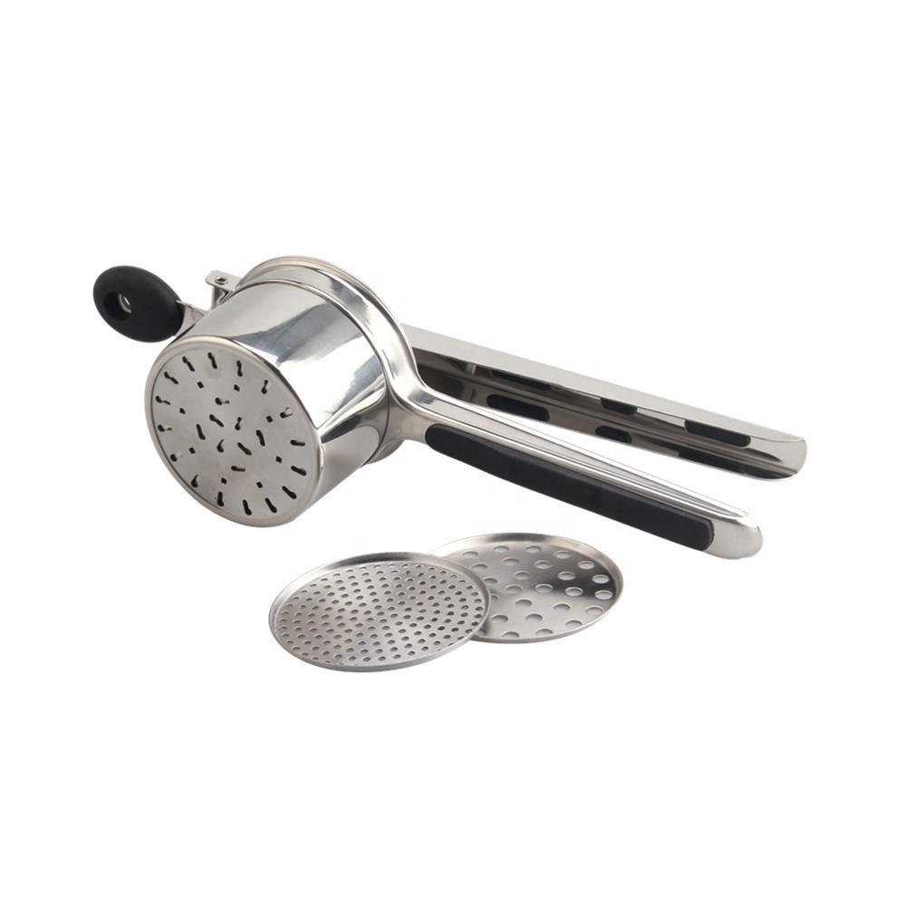 15 oz with 3 Interchangeable Discs Stainless Steel Mash Potato Ricer