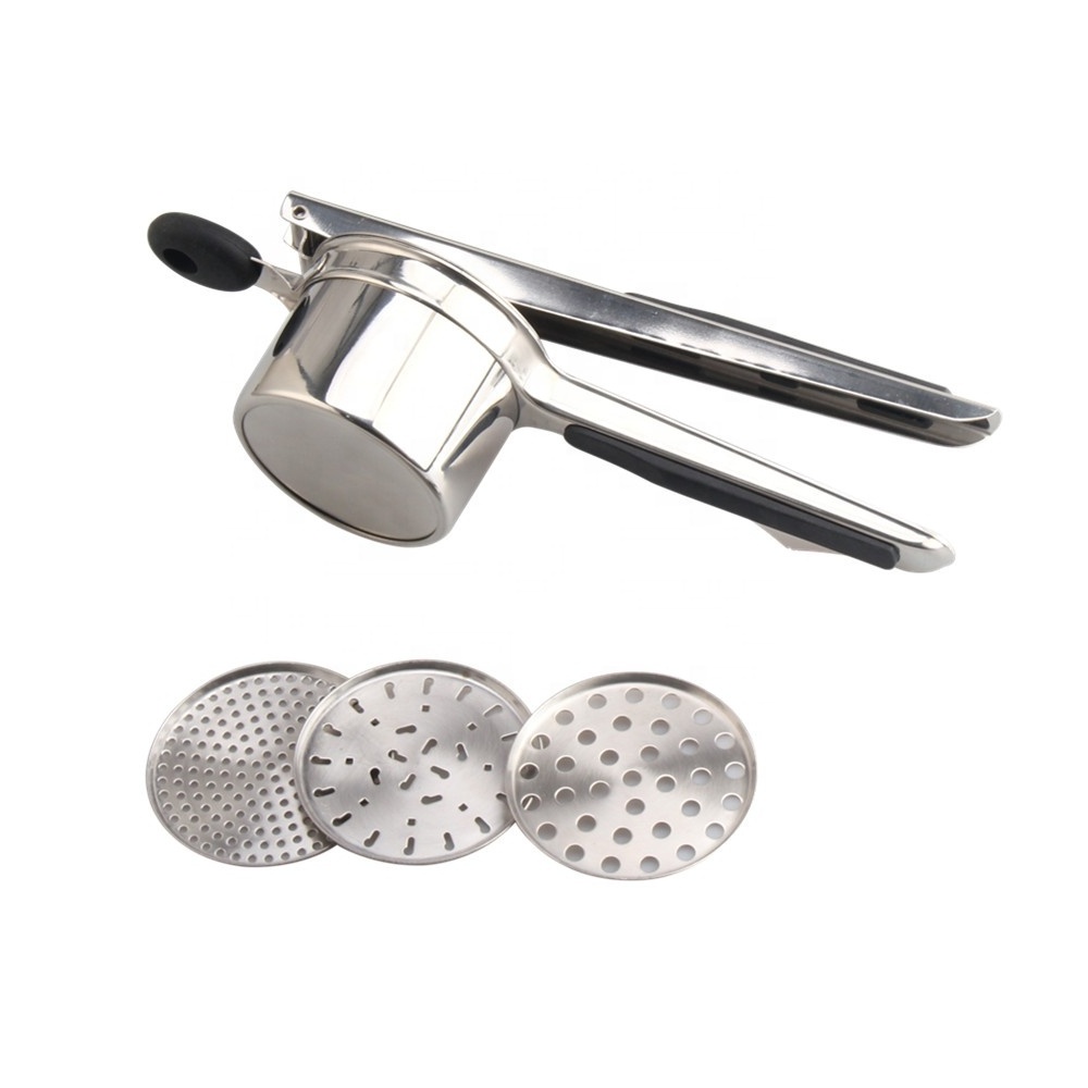 15 oz with 3 Interchangeable Discs Stainless Steel Mash Potato Ricer