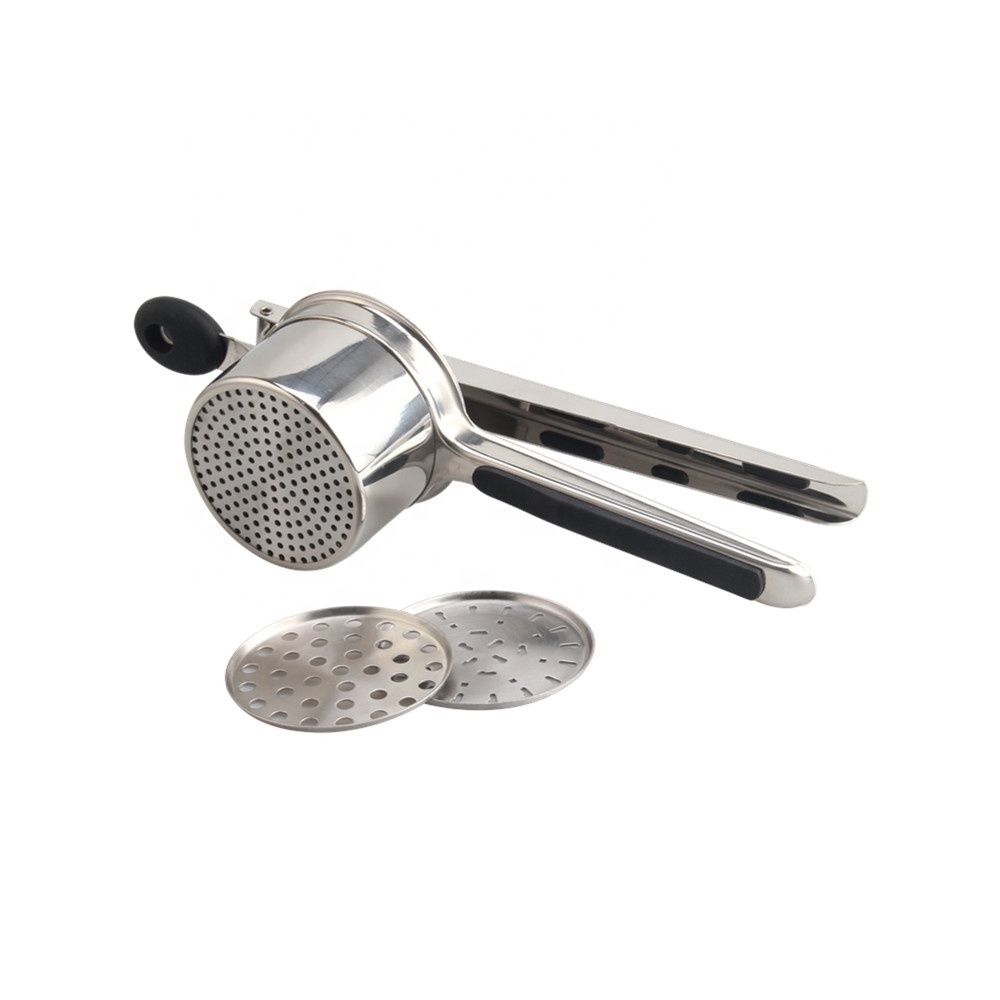 15 oz with 3 Interchangeable Discs Stainless Steel Mash Potato Ricer