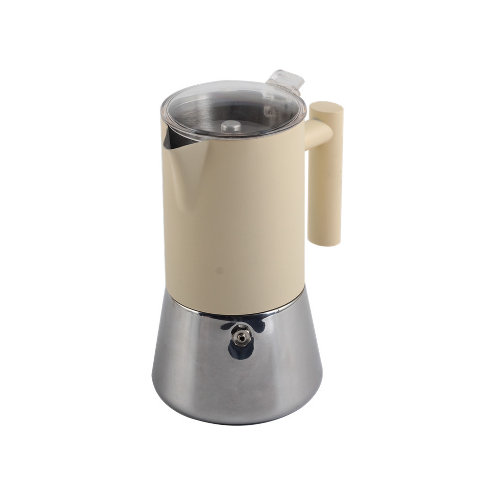 Stainless Steel Italian Coffee Maker for Camping or Home Use   MOKA Pot Stovetop Espresso Maker