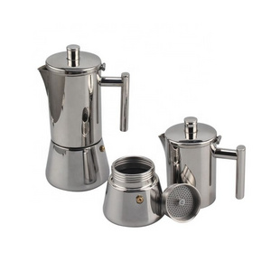 Customizable Wholesale Moka Coffee Pot Induction-Capable Stovetop Espresso Coffee Maker