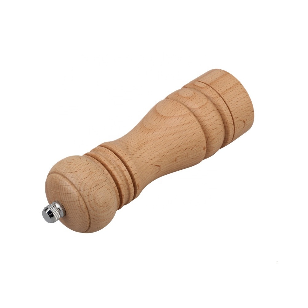 Set of 2 Adjustable Ceramic Mill Hand Shaker Spice Grinders, Wooden Salt and Pepper Grinder