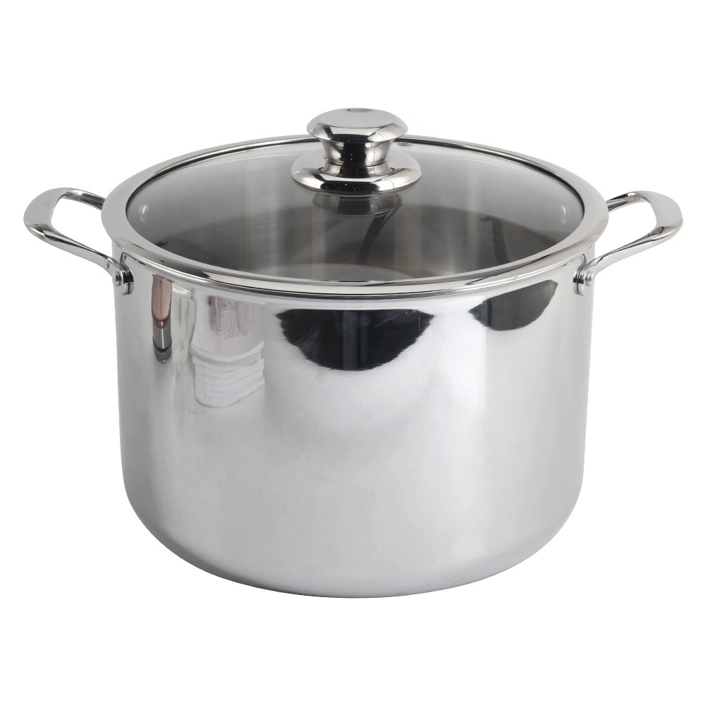 with cover dishwasher-safe for easy cleaning Tri-Ply Stainless Steel 6-Quart Stockpot