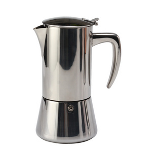 2/4/6/10 cup Stainless Steel Italian   Stove top coffee maker Moka