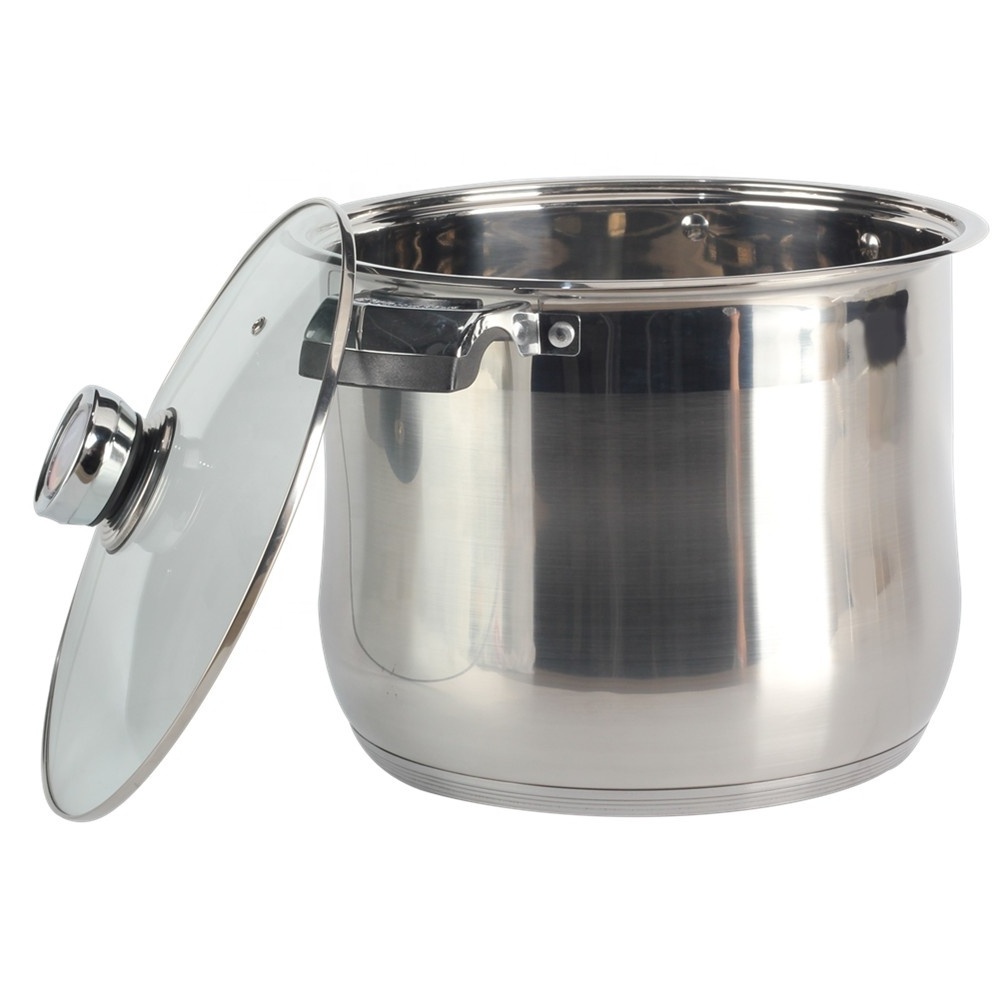 3size Extra Large Outdoor Stainless Steel Stock Pot Steamer