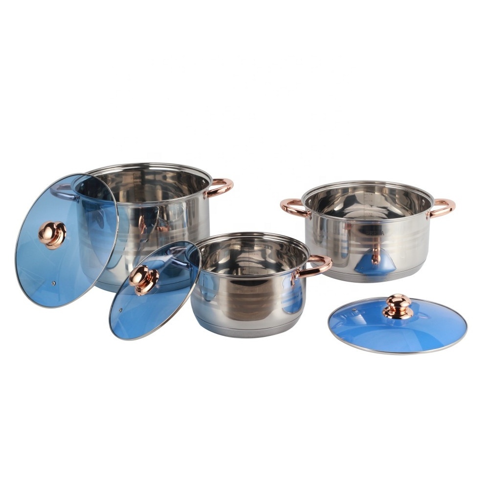 12-Piece Basic Stainless Steel Pots and Pans,  Kitchen Cookware Sets