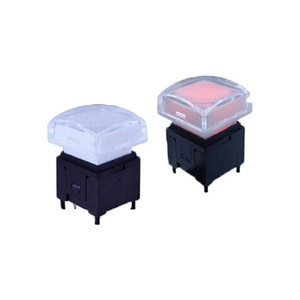 PLC RGB Colors Super Durable Dual LED Illuminated Momentary Silent Push Button Switch for Console