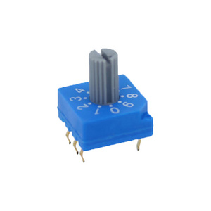 Meet IP67 PCB Thru-hole 3+3 6 Pins 10 Position Rotary Cam Switch