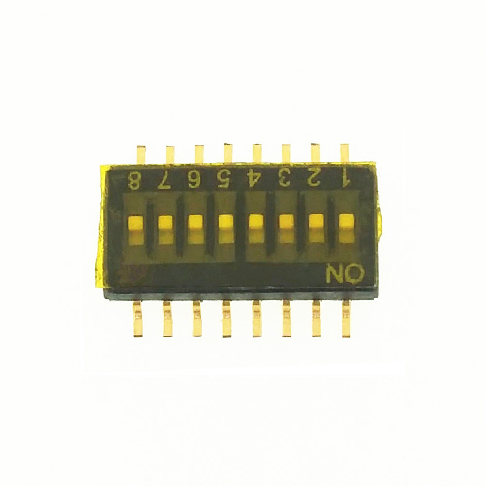 SPST Low Profile GullWing HALF PITCH 8POS SMD DIP SWITCH 2.3mm Height