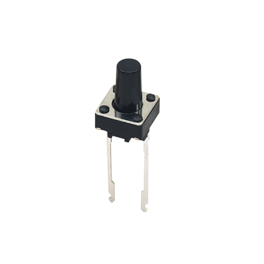 High Quality 6x6x4.3mm Round Long Foot PCB Tactile Switch 2 Pin