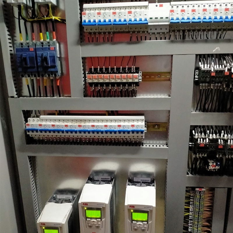 Complete set of PLC factory control panel box 220V 380V electrical distribution cabinet