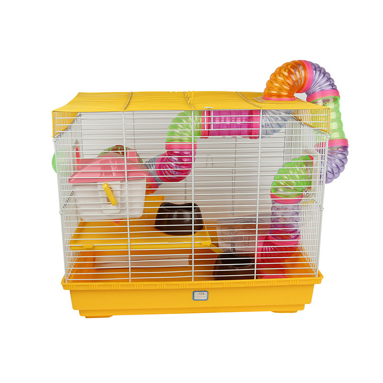 2-Storey Pet Hamster Cage Luxury House Portable Mice Home Habitat Decoration