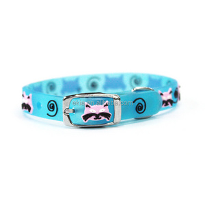 Colorful Small Silicone Pet Dog Cat Collar With Jingle Bell