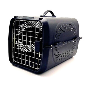 Luxury Trap Cage Pp Plastic Cage For Metal Stainless Steel Luxury Travel Pet Cat Dog Cages Carriers