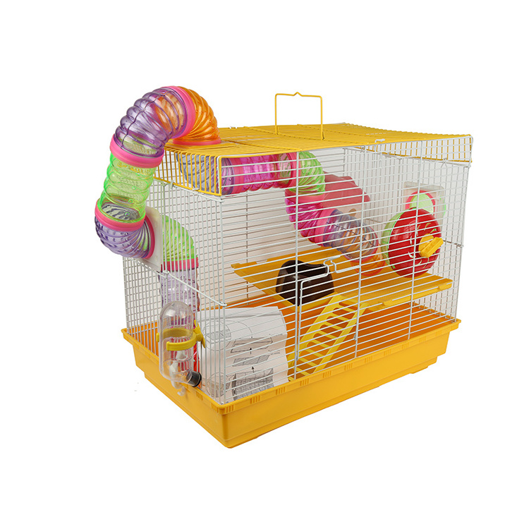 2-Storey Pet Hamster Cage Luxury House Portable Mice Home Habitat Decoration