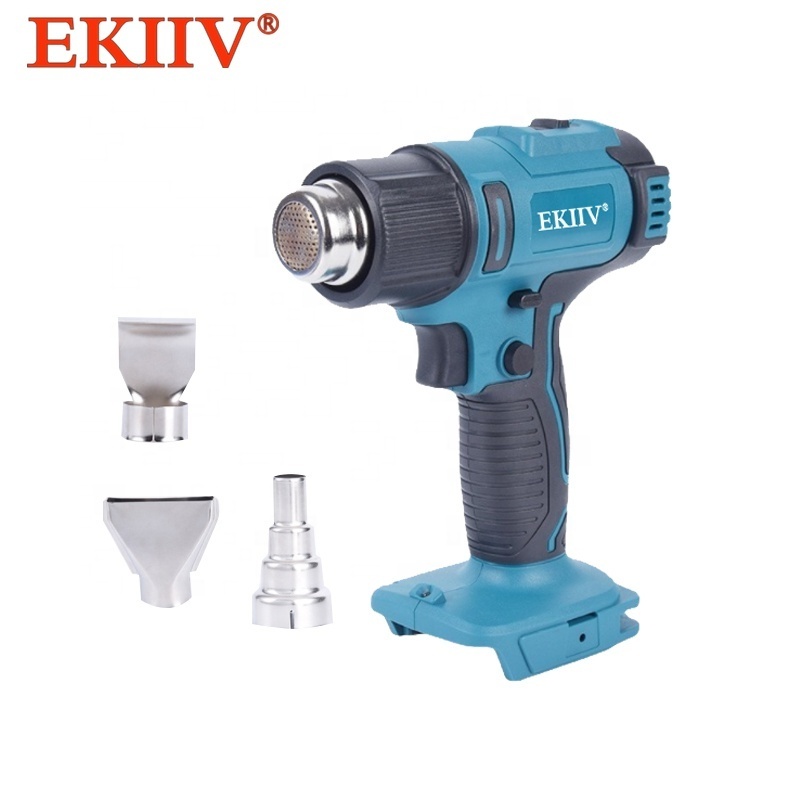 EKIIV 3 gear cordless maki battery hot air gun rechargeable plastic welding tool portable heat shrink film broiling gun