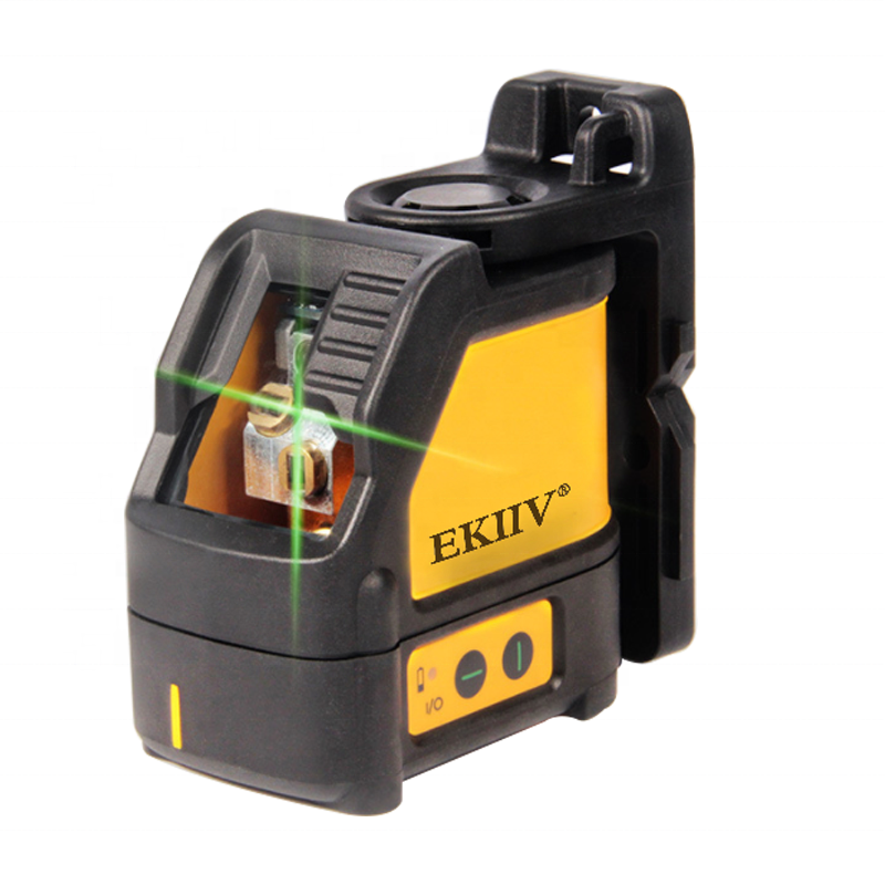 EKIIV factory price Green Laser Level 2 Line 1 Point 360 Rotary Lazer Line  lithium-ion battery Cross line Level