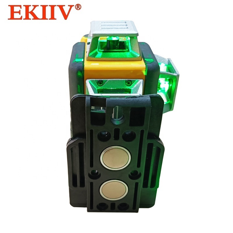 12v lazer level green beam laser 12 line self leveling 3d auto rotary construction nivel laser EKIIV 360 degree machine tool