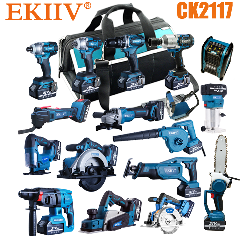 power tools 6 in One Brushless combo kits 6-piece 20v lithium ion cordless tools