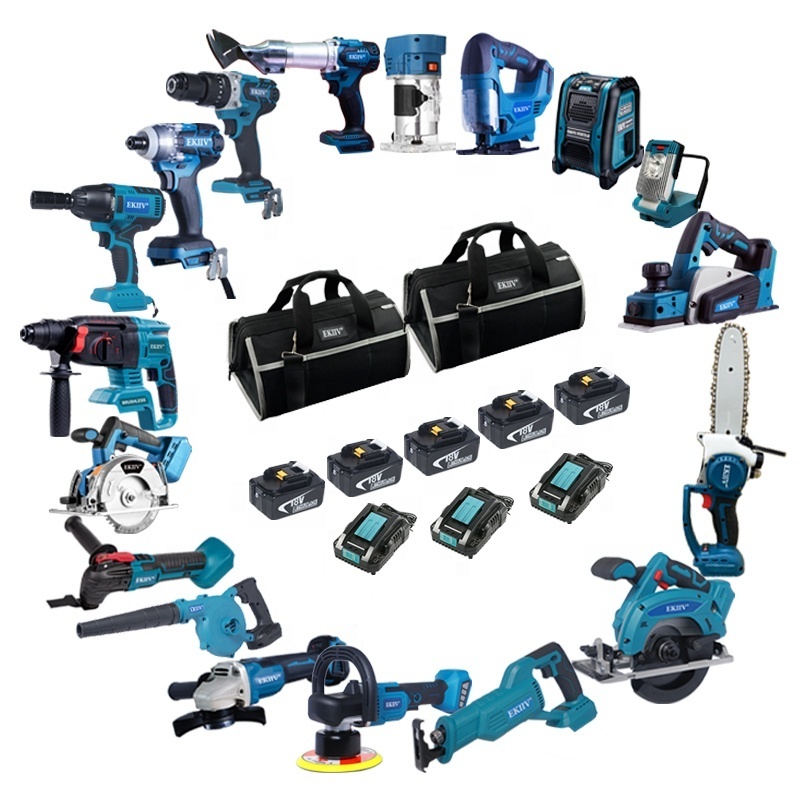 EKIIV One-stop tool service Factory direct selling price drill machine power tools Multipurpose tool sets combo kit