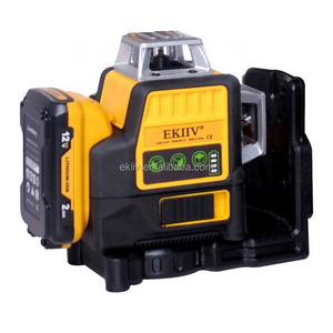 EKIIV High Quality 4D 3d 12lines 16 Lines Green Line Laser Level For Ground Leveling With Magnetic Support With Remote Control