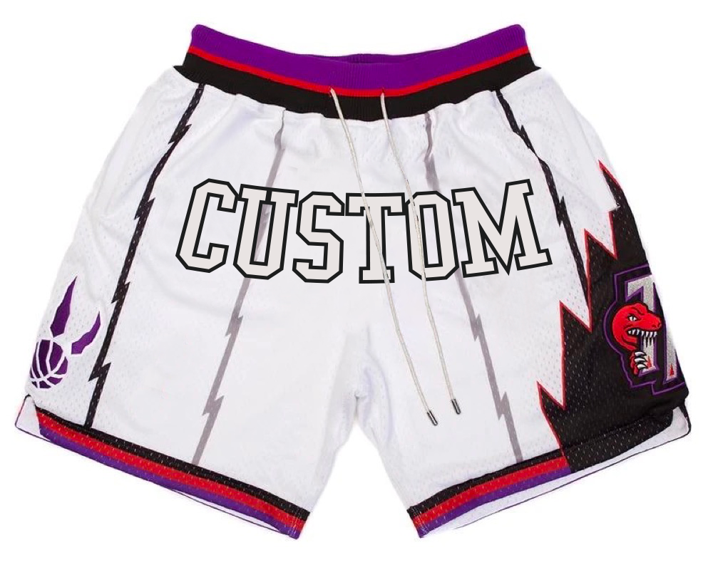 Custom wholesale embroidery boys logo with pocket team mba sublimation kids vintage basket ball retro mesh basketball shorts