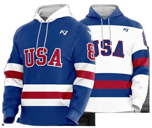 Custom wholesale blank hockey jersey hoodie sublimated hooded LOGO sweatshirt hoodies