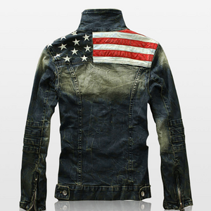 Denim jacket manufacturer OEM custom mens jean denim jacket