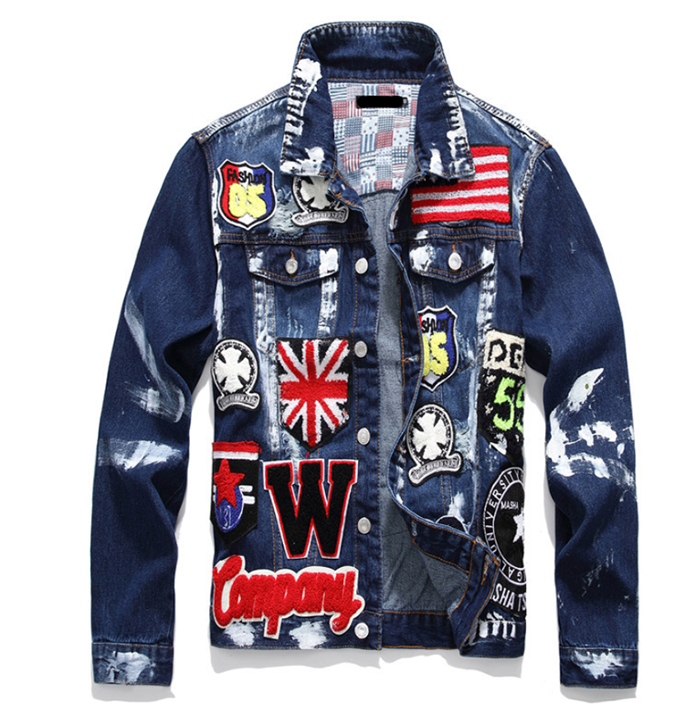 Denim jacket manufacturer OEM custom mens jean denim jacket