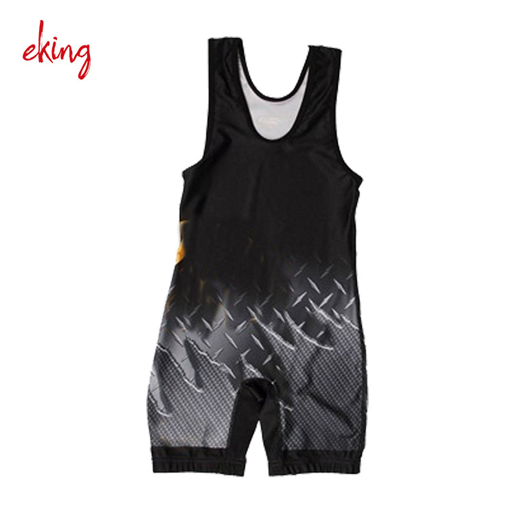 Factory OEM cheap custom wrestling singlets 100% polyester singlets