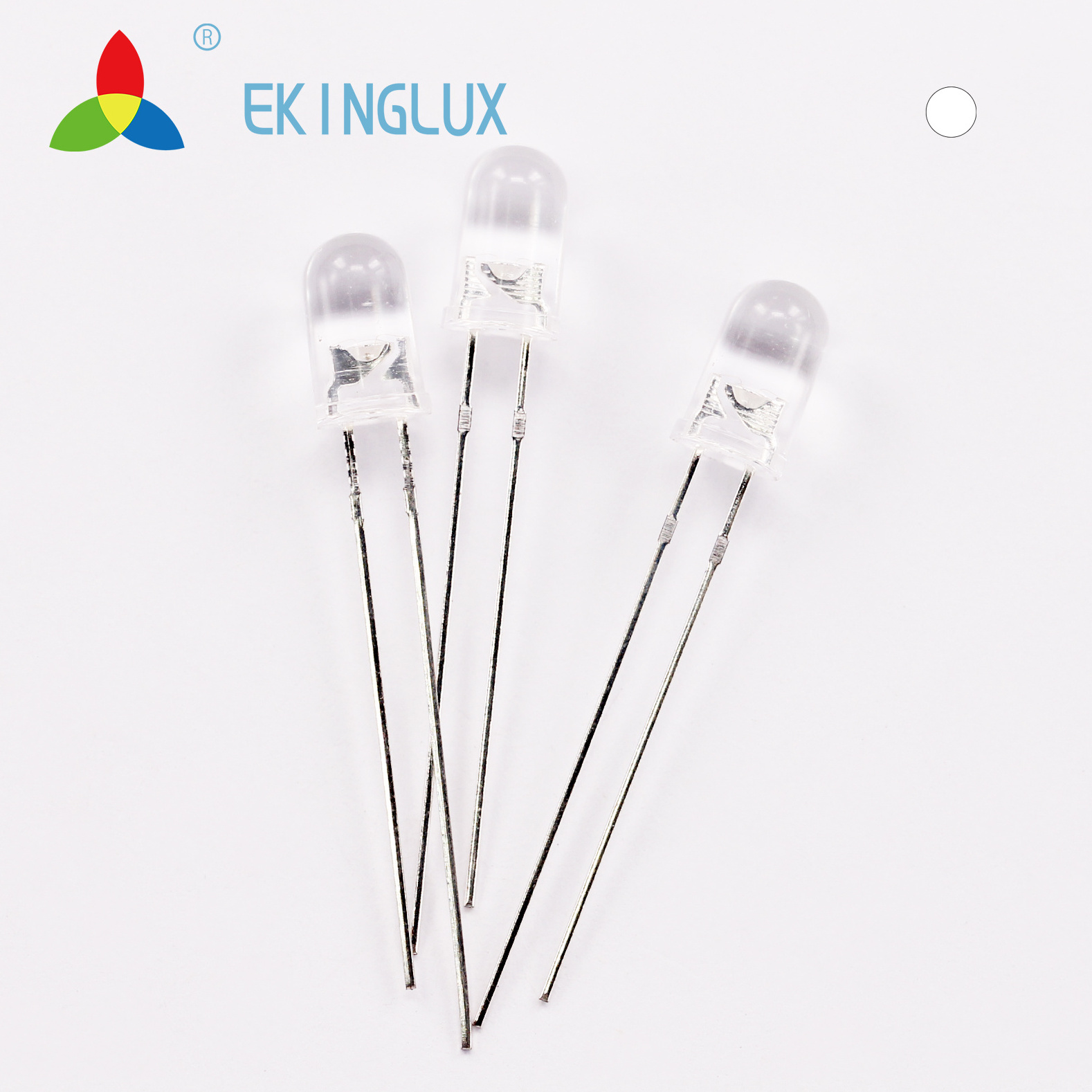 ekinglux hot sales 5mm ultra bright short long leg leds 5mm round led with 45 degree viewing angle  5mm white led light