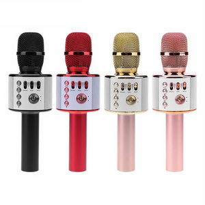 Factory Karaoke Mic Studio Recording Music Handheld Q37 Professional USB Kid Portable Wireless Karaoke Microphone Speaker