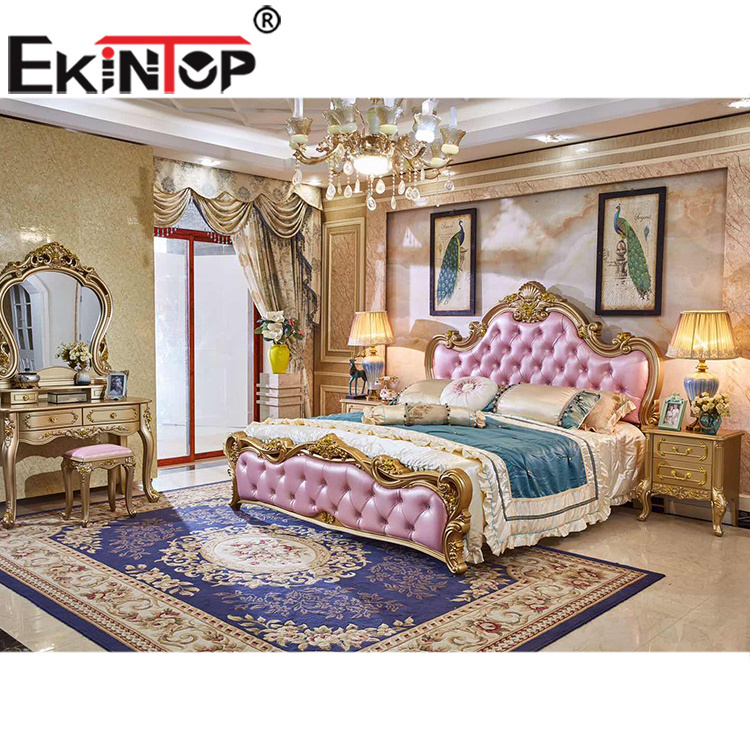 Ekintop modern style luxury antique bedroom set princess king size bedroom sets