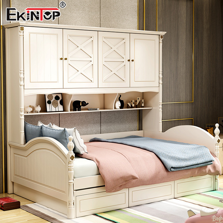 Ekintop child bed dezin house kids bed frame children beds with drawers