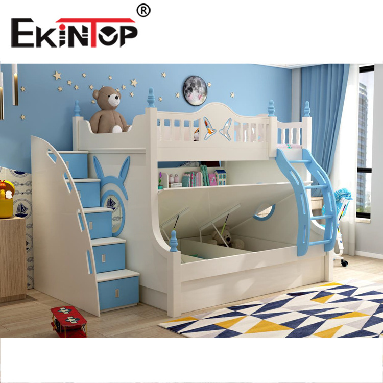 Ekintop kids beds boys bedroom furniture bank beds for kids portable bed