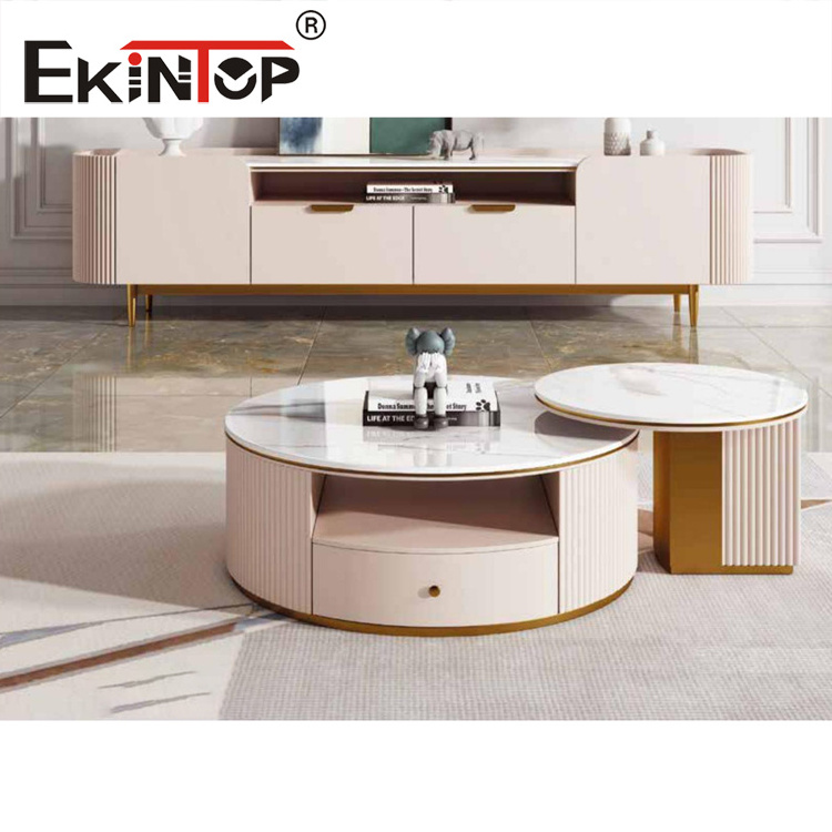 Ekintop high quality popular modern tea table diamond mirrored coffee table