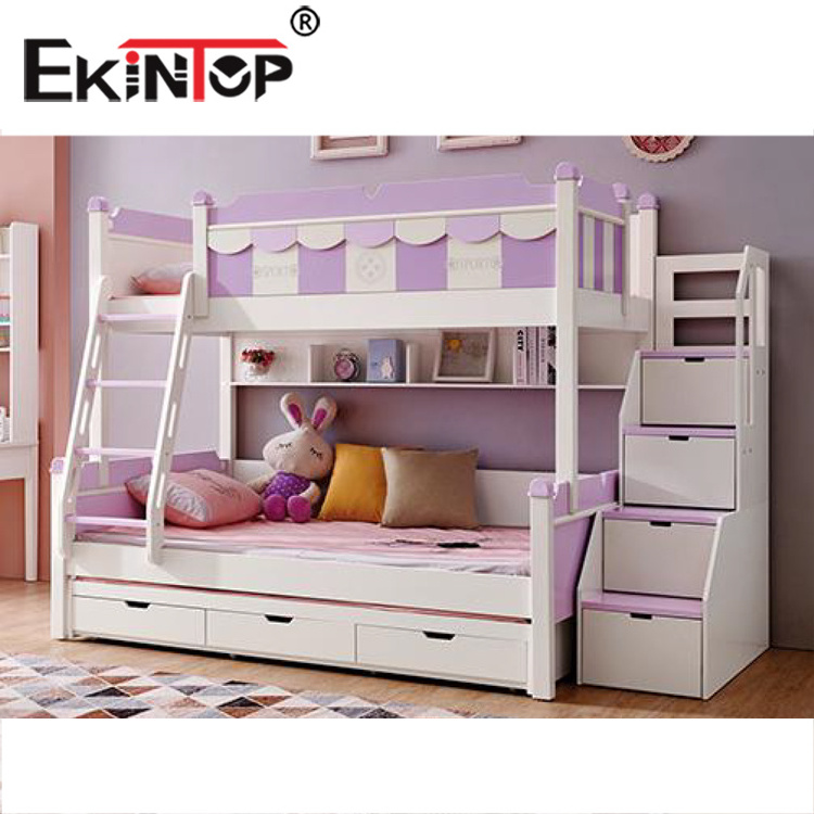 Ekintop kids beds boys bedroom furniture bank beds for kids portable bed