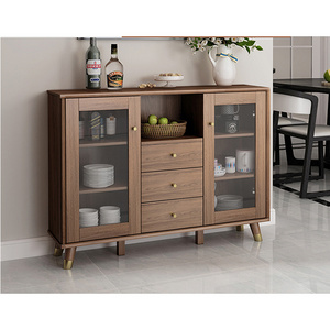 Ekintop modular living room cabinets dining set vintage sideboard table credenza sideboard buffet solid wood kitchen cabinet