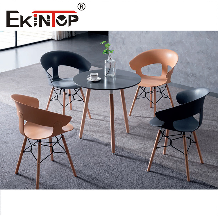 Ekintop Boardroom Tables Meeting Room Wooden Small Conference Table Office Furniture Negotiation Meeting Table and Chair