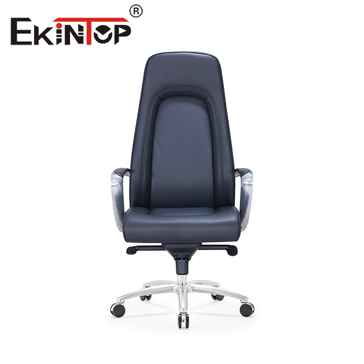 Ekintop Office Furniture Batch Modern Family Rotating Lift Executive Office Chair Manager Ergonomic Leather Office Chair