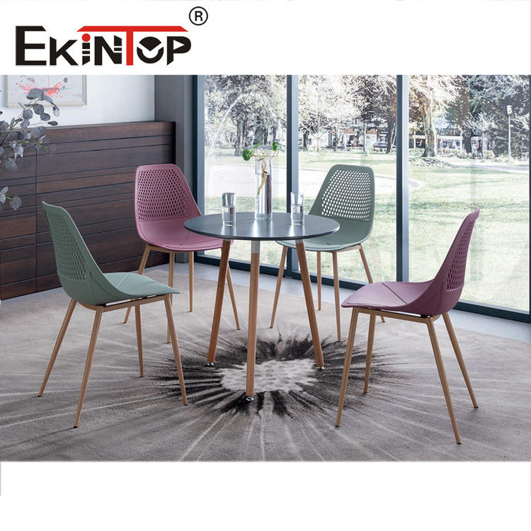 Ekintop Boardroom Tables Meeting Room Wooden Small Conference Table Office Furniture Negotiation Meeting Table and Chair