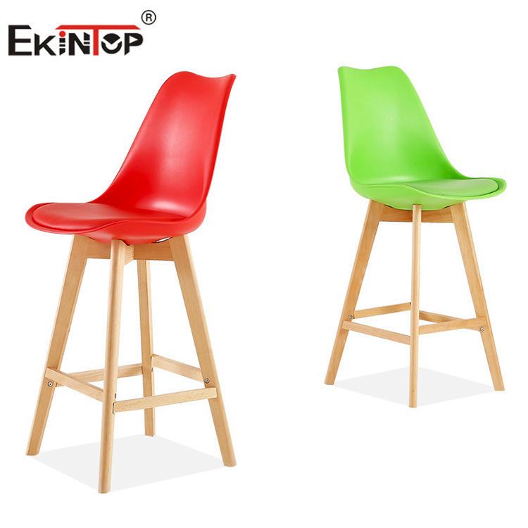 Ekintop bar furniture wooden bar stool wood chair counter height bar stools