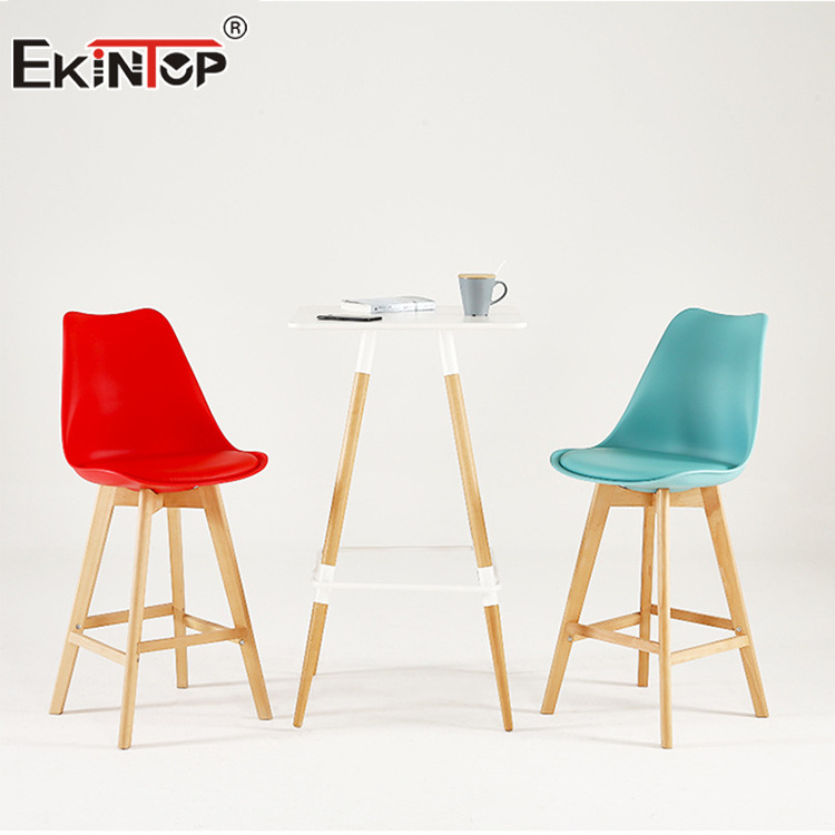 Ekintop bar furniture wooden bar stool wood chair counter height bar stools