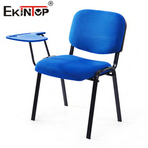 Ekintop Cadeira Escolar Classroom Comfortable Students Chair With Desk Attaches School Student Chair With Writing Pad